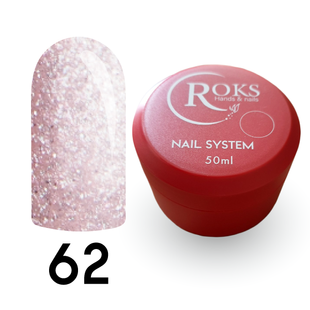 Cover Base - Без ТРО ROKS 50ml. №62 - Світла рожева світловідбиваюча CBR50062 фото