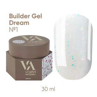 BUILDER GEL DREAM COLLECTION VALERI (30 ml). №01 NEW30VDBG-01 фото
