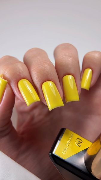 Гель лак - Без ТРО Steffani Color Gel polish №60 (9мл) - Яскраво-жовтий SGP09-60 фото