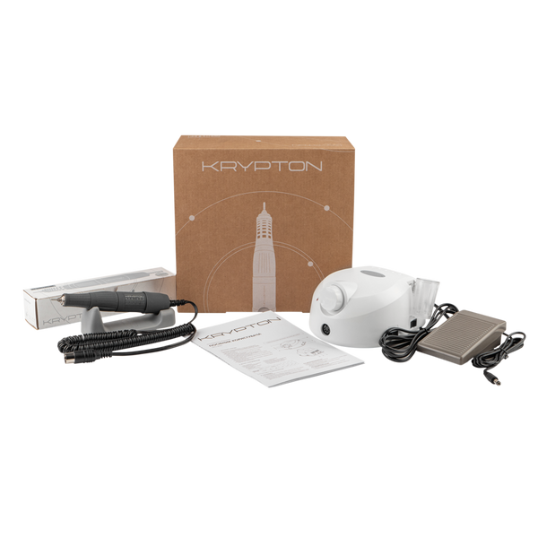 Фрезер KRYPTON XPS-400 WHITE/GRAY на 65 вт. та 40000 об. для манікюру та педикюру kryptonxps-400 фото