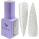 Гель лак DNKa, 12 ml Color #0095 - Напівпрозорий срібний з блискітками GPDC0095 фото 1