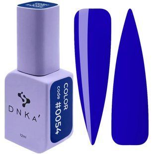 Гель лак DNKa, 12 ml Color #0054 - Синій - Електрик GPDC0054 фото