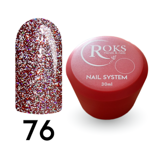Cover Base - Без ТРО ROKS 30ml. №76 - Бордова світловідбиваюча CBR30076 фото