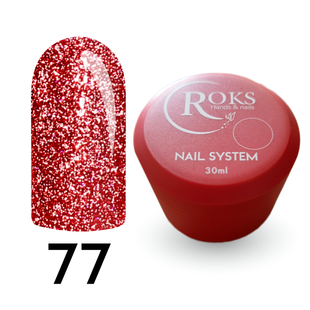 Cover Base - Без ТРО ROKS 30ml. №77 - Червона світловідбиваюча CBR30077 фото
