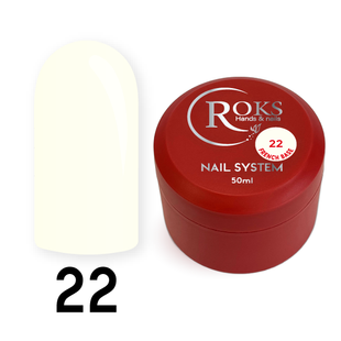Cover Base - Без ТРО ROKS 50ml. №22 - Біла-молочна (щільна) CBR50022 фото
