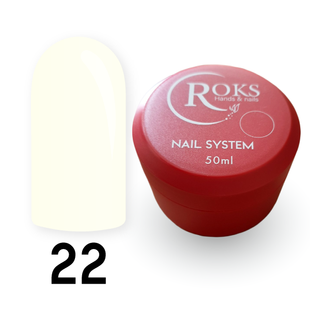 Cover Base - Без ТРО ROKS 50ml. №22 - Біла-молочна (щільна) CBR50022 фото
