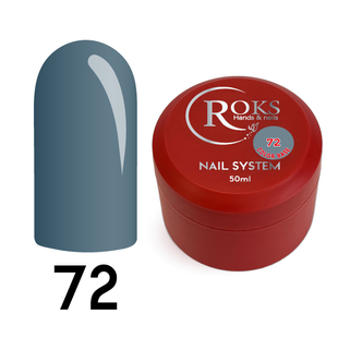 Cover Base - Без ТРО ROKS 50ml. №72 - Сіра з блакитним відтінком CBR50072 фото