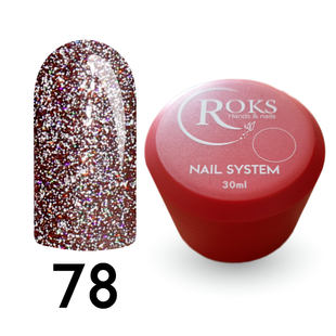Cover Base - Без ТРО ROKS 30ml. №78 - Чорна світловідбиваюча CBR30078 фото