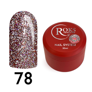 Cover Base - Без ТРО ROKS 30ml. №78 - Чорна світловідбиваюча CBR30078 фото