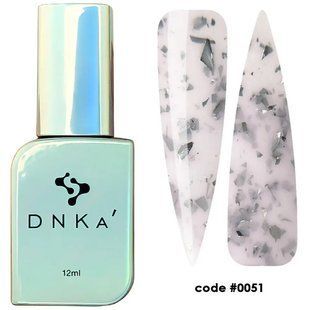 DNKa' Liquid Acrygel (12 ml). #0051 - Ніжно-рожевий з поталлю фіолетовою LAD0051 фото