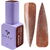 Гель лак DNKa, 12 ml Color #0157 - Світловідбиваючий коричнево-персиковий - Котяче око GPDC0157 фото