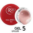 Builder Gel ROKS 15 мл №5 - Бежевий з розовим підтоном BGELR1505 фото