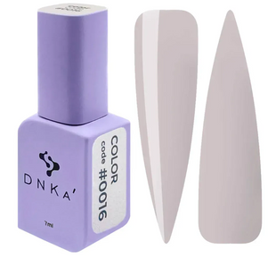 Гель лак DNKa, 7 ml Color #0016 - Сірий світлий GPDC70016 фото