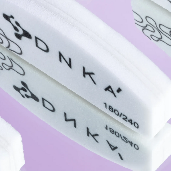 Міні-баф для нігтів DNKa' Half Moon 180/240 грит, 10 шт NBDM18-24-1 фото