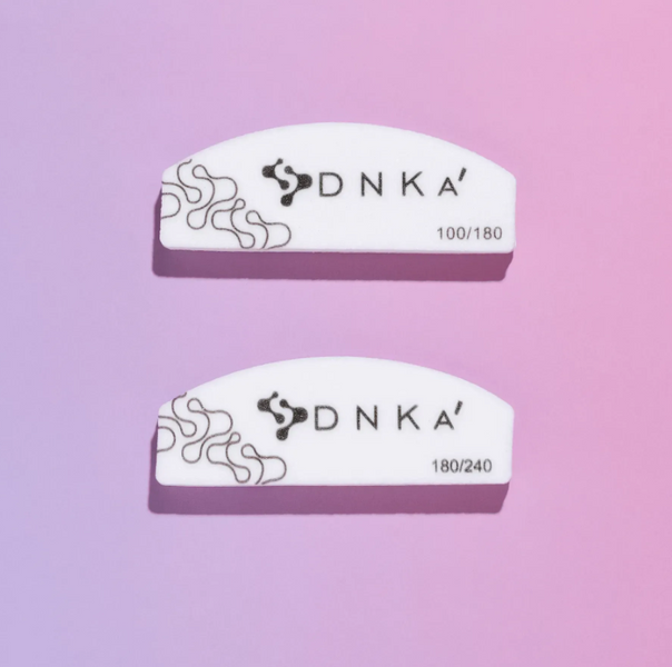 Міні-баф для нігтів DNKa' Half Moon 180/240 грит, 10 шт NBDM18-24-1 фото