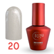 Гель лак - Без ТРО Roks 6 ml. №20 - Білий з ефектом втирки COLR20 фото