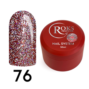 Cover Base - Без ТРО ROKS 50ml. №76 - Бордова світловідбиваюча CBR50076 фото