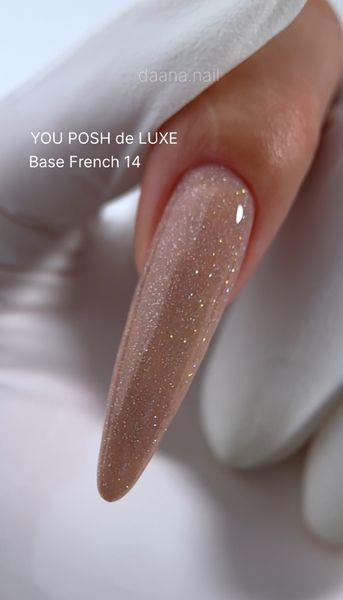 Cover Base - Без ТРО YOU POSH (30 ml). №14 - Бежево-персикова з голографічним шимером baseposh30014 фото