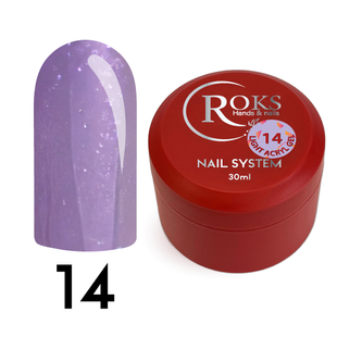 Рідкий акрил гель від ROKS (30 ml). №14 - Фіолетовий з шимером LAGR30-14 фото