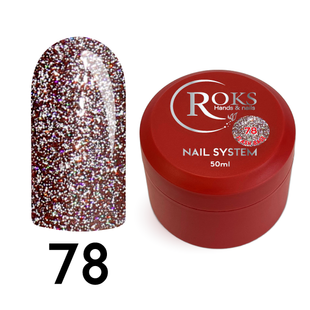 Cover Base - Без ТРО ROKS 50ml. №78 - Чорна світловідбиваюча CBR50078 фото