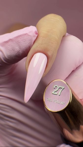 Гель лак - Без ТРО Steffani Color Gel polish №27 (9мл) - Ніжно-рожевий SGP09-27 фото