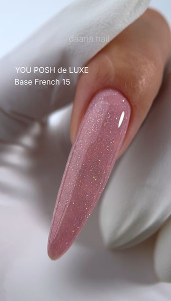 Cover Base - Без ТРО YOU POSH (30 ml). №15 - Фіолетово-рожева з голографічним шимером baseposh30015 фото