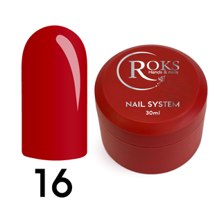 Рідкий акрил гель від ROKS (30 ml). №16 - Червоний LAGR30-16 фото