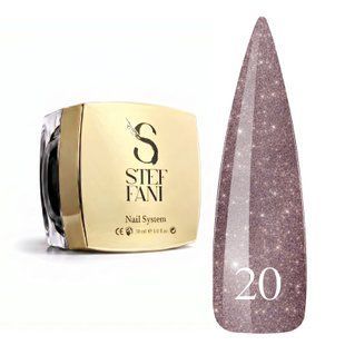 Light Acryl Gel Steffani 30 ml (Рідкий Акрил гель) №20 - Коричнево-рожевий з шимером steflightacryl30-20 фото