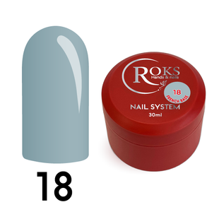 Cover Base - Без ТРО ROKS 30ml. №18 - Сіро-голуба CBR30018 фото