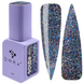 Гель лак DNKa, 7 ml Color #0104 - Світловідбиваючий синій GPDC70104 фото 1