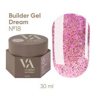 BUILDER GEL DREAM COLLECTION VALERI (30 ml). №18 NEW30VDBG-18 фото