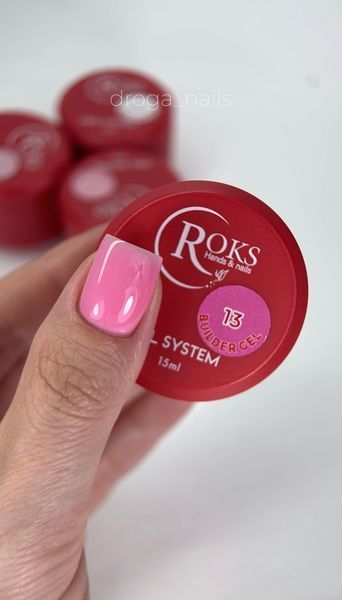 Builder Gel ROKS 15 мл №13 - Темно-рожевий BGELR1513 фото