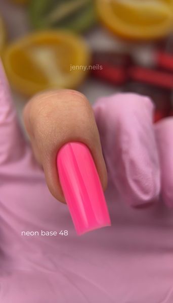Cover Base - Без ТРО ROKS 8ml. №48 - Неонова яскрава Barbie рожева CBR8048 фото