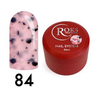 Cover Base - Без ТРО ROKS 50ml. №84 - Світла бежева з чорними крапками (точками) CBR50084 фото