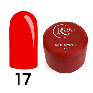 Рідкий акрил гель від ROKS (15 ml). №17 - Темно-червоний LAGR17 фото