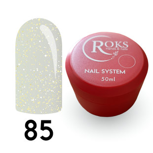 Cover Base - Без ТРО ROKS 50ml. №85 - Молочна із золотим шимером CBR50085 фото