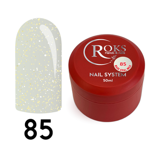Cover Base - Без ТРО ROKS 50ml. №85 - Молочна із золотим шимером CBR50085 фото