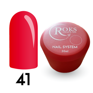 Cover Base - Без ТРО ROKS 30ml. №41 - Неонова світло-червона CBR30041 фото