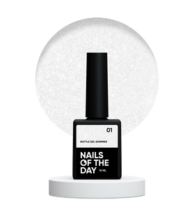 гель NAILSOFTHENIGHT Bottle Gel SHIMMER №1, 10 мл u0000017332 фото