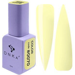 Гель лак DNKa, 12 ml Color #0070 - Блідо-жовтий GPDC0070 фото