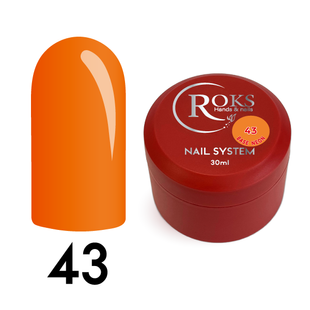 Cover Base - Без ТРО ROKS 30ml. №43 - Неонова оранжевий-апельсин CBR30043 фото