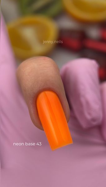 Cover Base - Без ТРО ROKS 30ml. №43 - Неонова оранжевий-апельсин CBR30043 фото