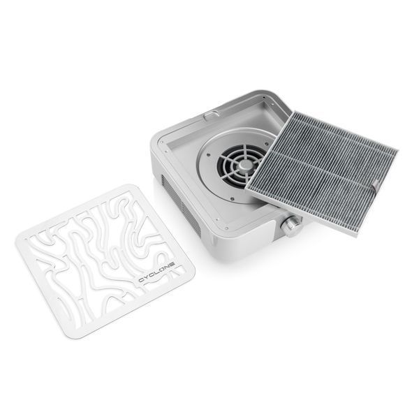 Витяжка CYCLONE X2 SILVER на 72 вт. для манікюру та педикюру cyclonex2silver фото