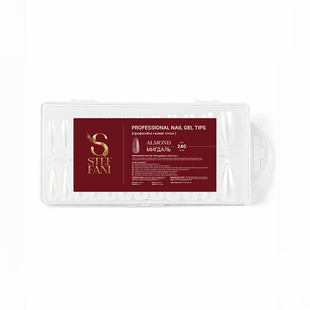 Гелеві тіпси для нарощування нігтів STEFFANI ALMOND (240шт.) SformGm фото