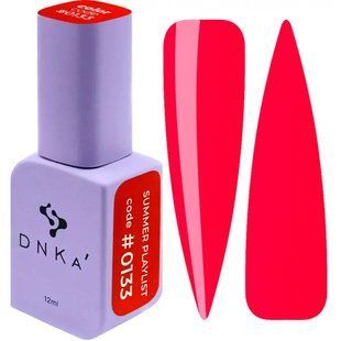Гель лак DNKa, 12 ml Color #0133 - Неоновий Кораловий GPDC0133 фото