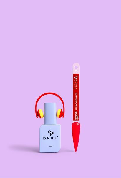 Гель лак DNKa, 12 ml Color #0133 - Неоновий Кораловий GPDC0133 фото