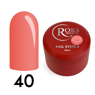 Cover Base - Без ТРО ROKS 50ml. №40 - Світла коралово-персикова CBR50040 фото
