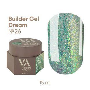 BUILDER GEL DREAM COLLECTION VALERI (15 ml). №26 NEWVDBG-26 фото