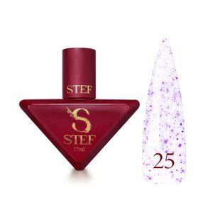 Rubber Base French(17 мл). №25 - Молочна з бузковою поталлю SCB17-25 фото