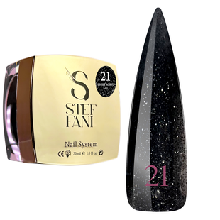 Light Acryl Gel Steffani 30 ml (Рідкий Акрил гель) №21 - Чорний з шимером steflightacryl30-21 фото
